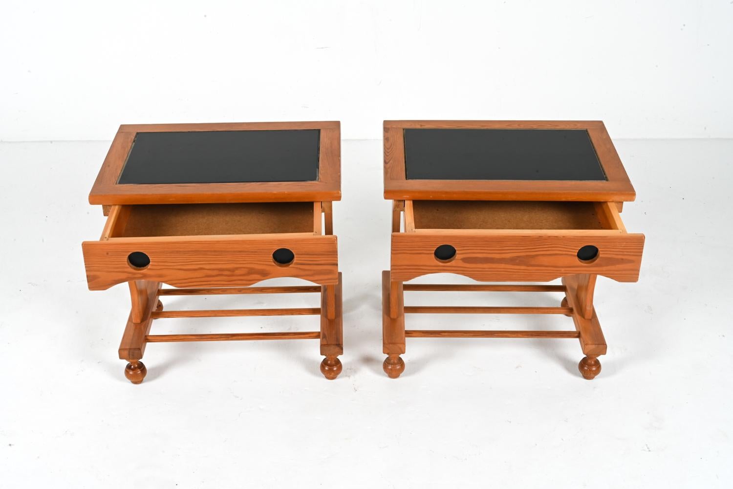 Pair of Swedish Pine Nightstands or End Tables, c. 1980's  For Sale 2