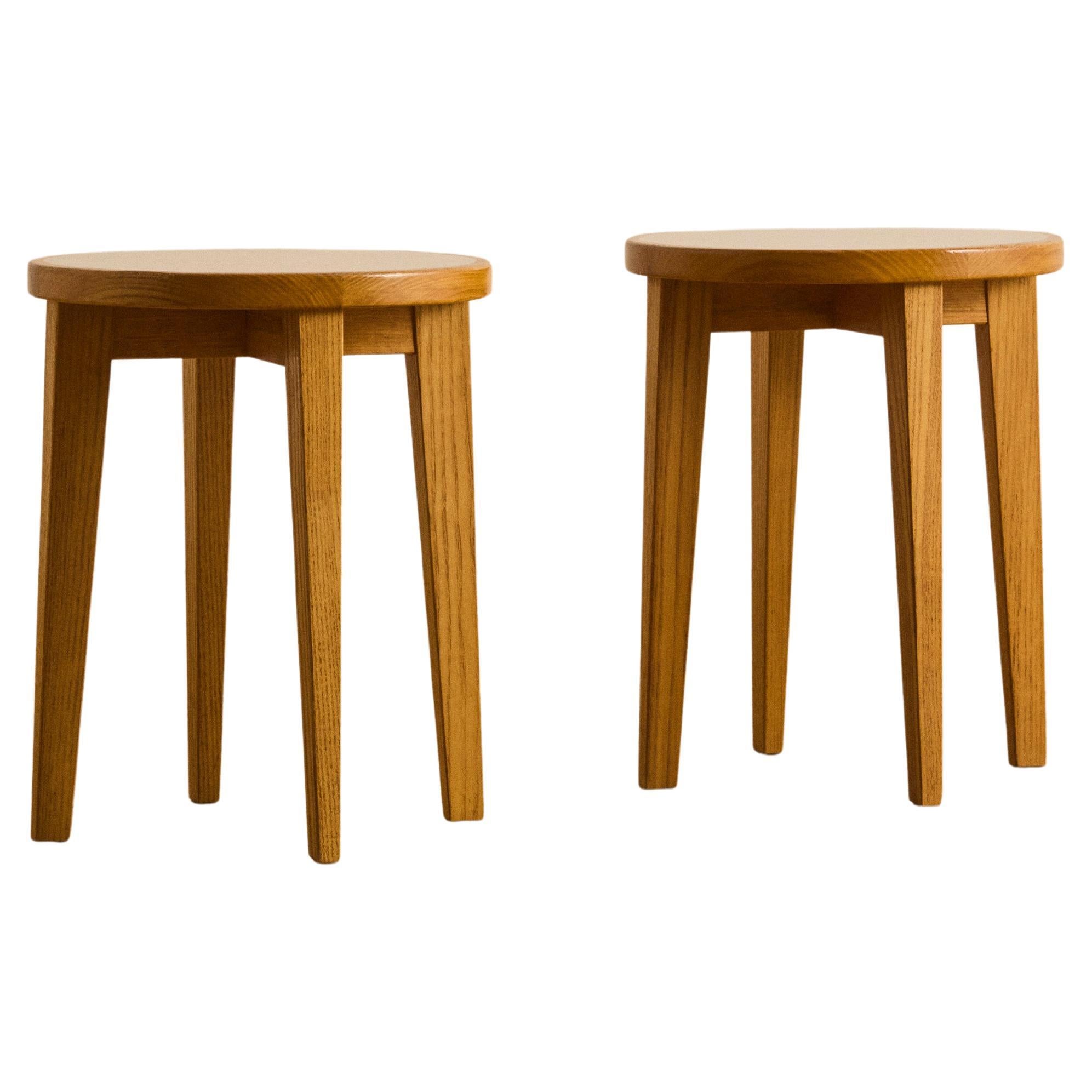 Pair of Swedish Pine Side Tables c. 1960