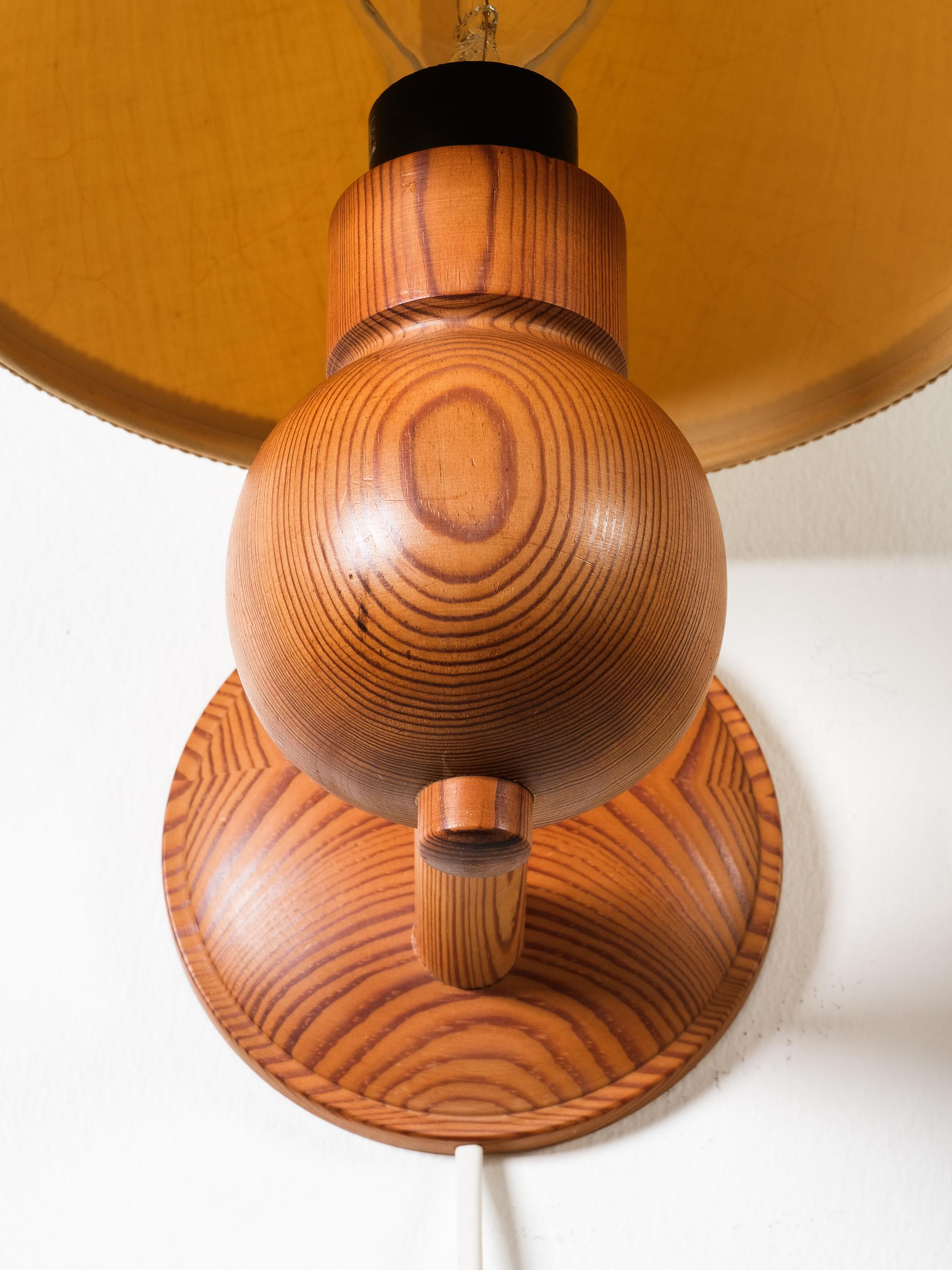 Pair of Swedish Pine Wood Wall Lamps by Aneta, Sweden, 1970s For Sale 6