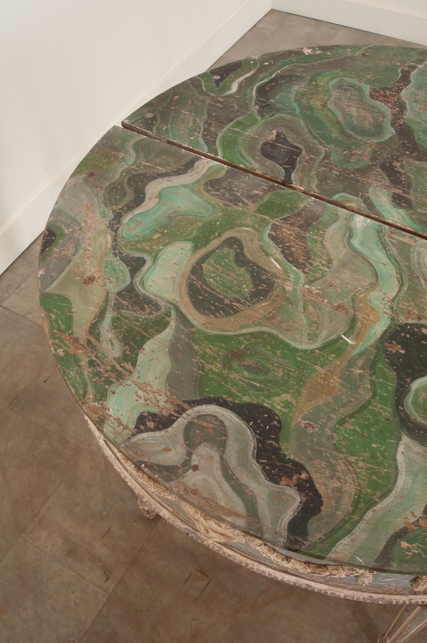 Pair of Swedish Reproduction Demilune Consoles 4