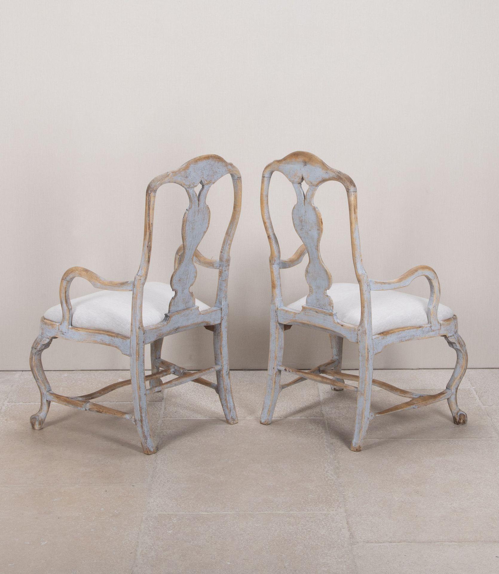 Rococo Paire de fauteuils suédois d'époque rococo en vente