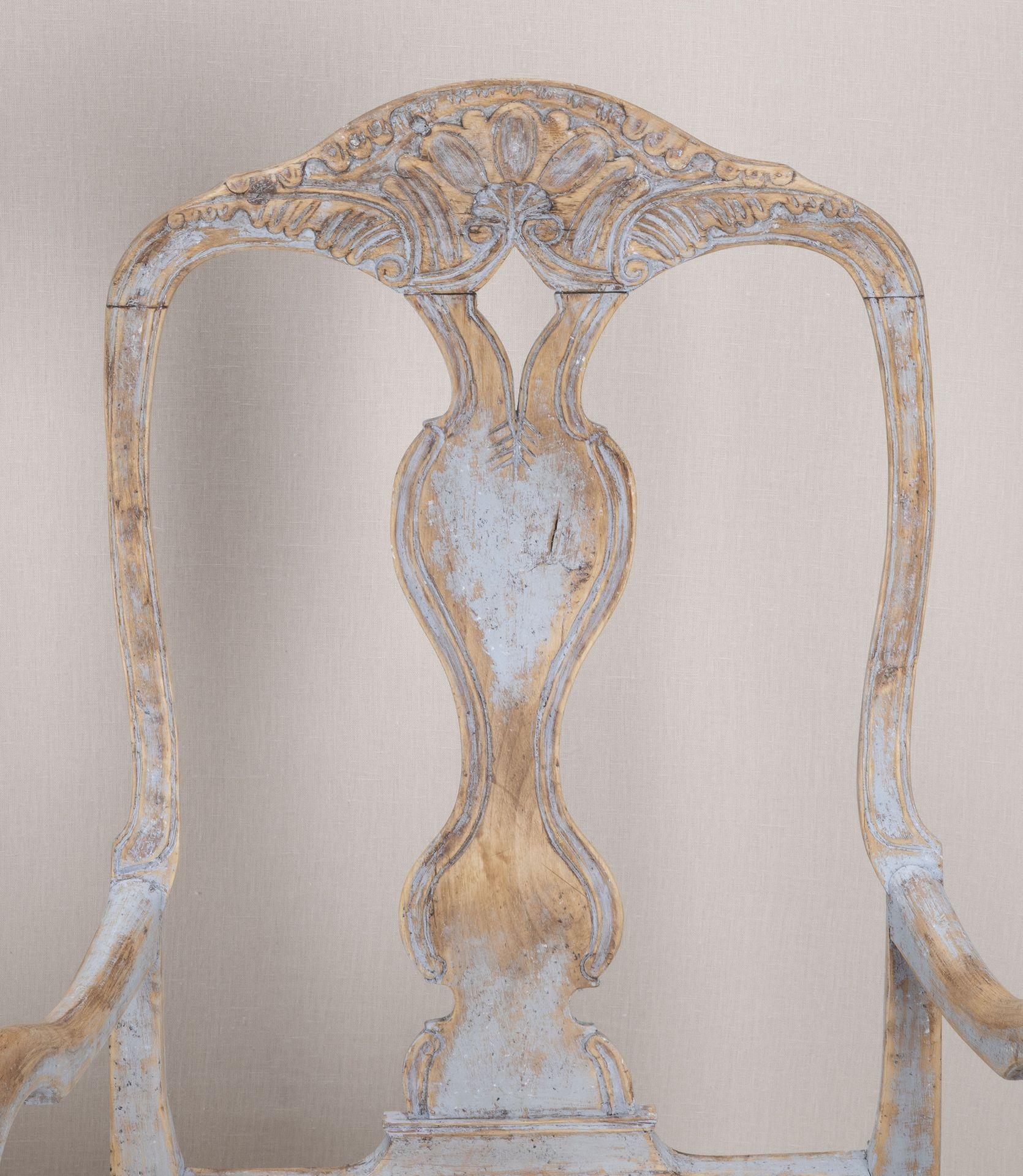 Suédois Paire de fauteuils suédois d'époque rococo en vente