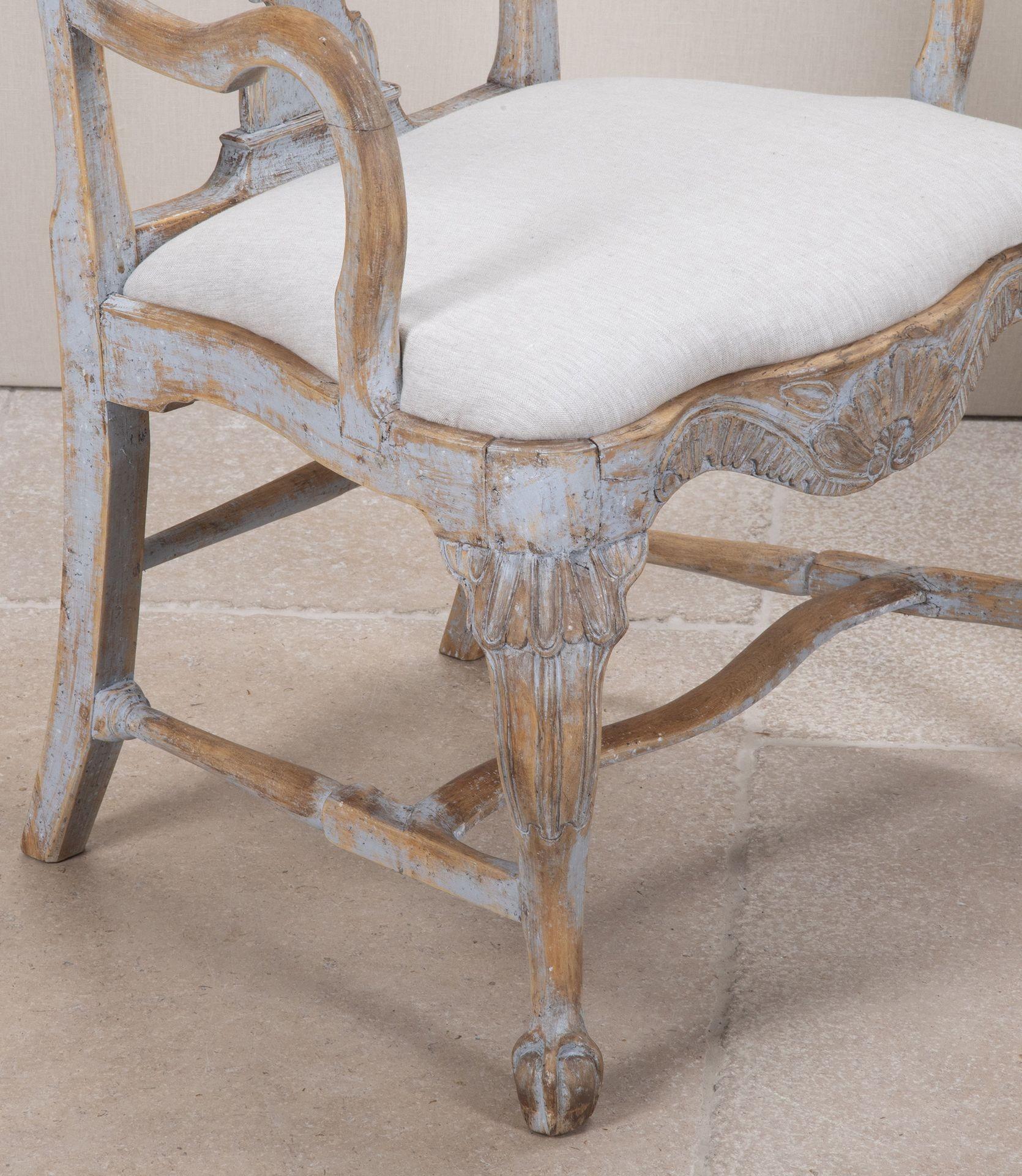 Bois Paire de fauteuils suédois d'époque rococo en vente
