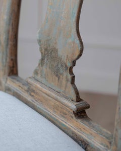 Pair of Swedish Rococo Period Dining Chairs with Vase-Form Splats, 18th Century