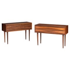 Pair of Swedish Rosewood Night Stands by Niels Clausen, 1960's