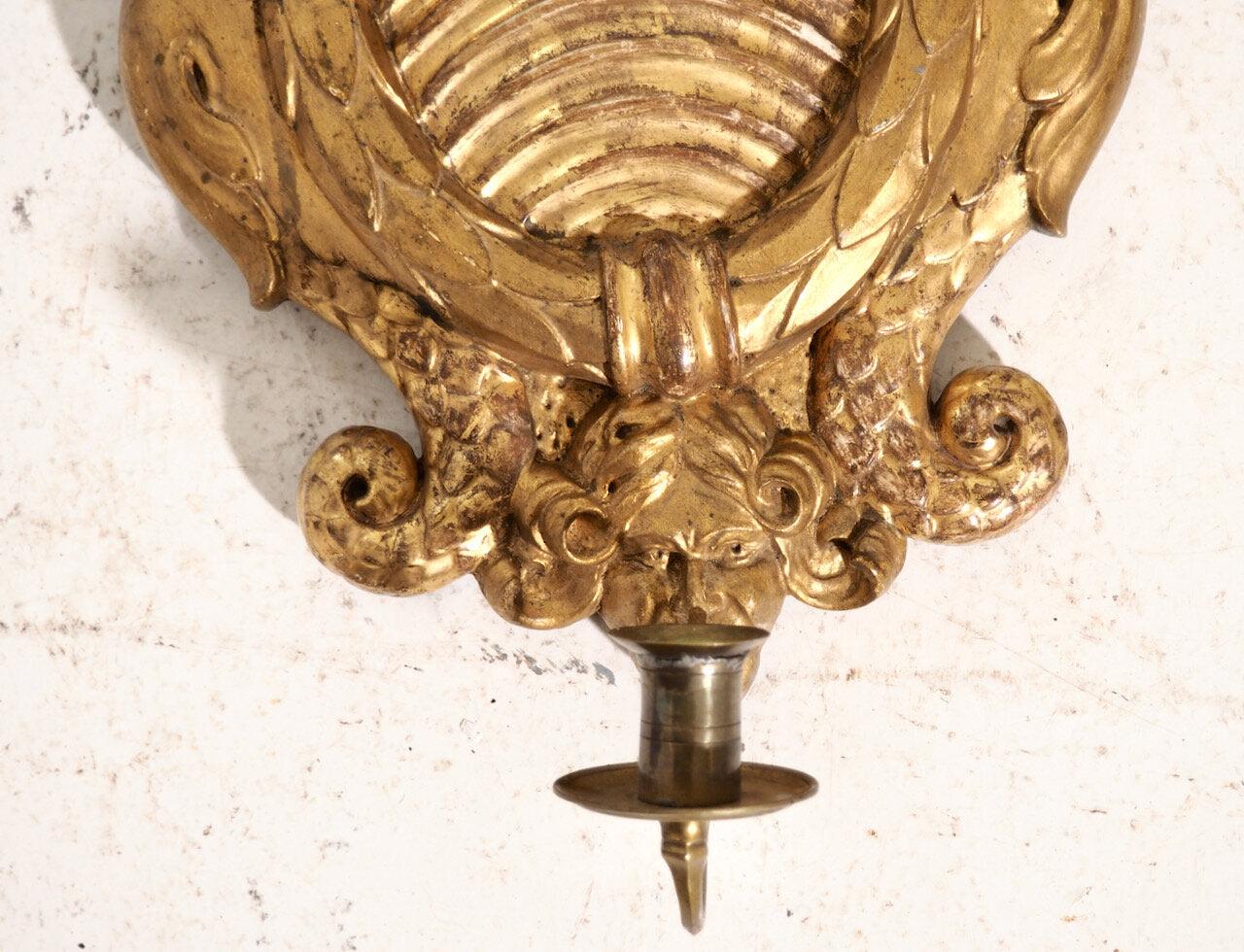 18th Century and Earlier Pair of Swedish Sconces, 18th Century For Sale