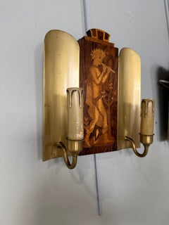 Pair of Swedish sconces Birger Ekman circa 1930
