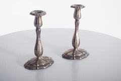 Pair of Swedish Silver Candlesticks