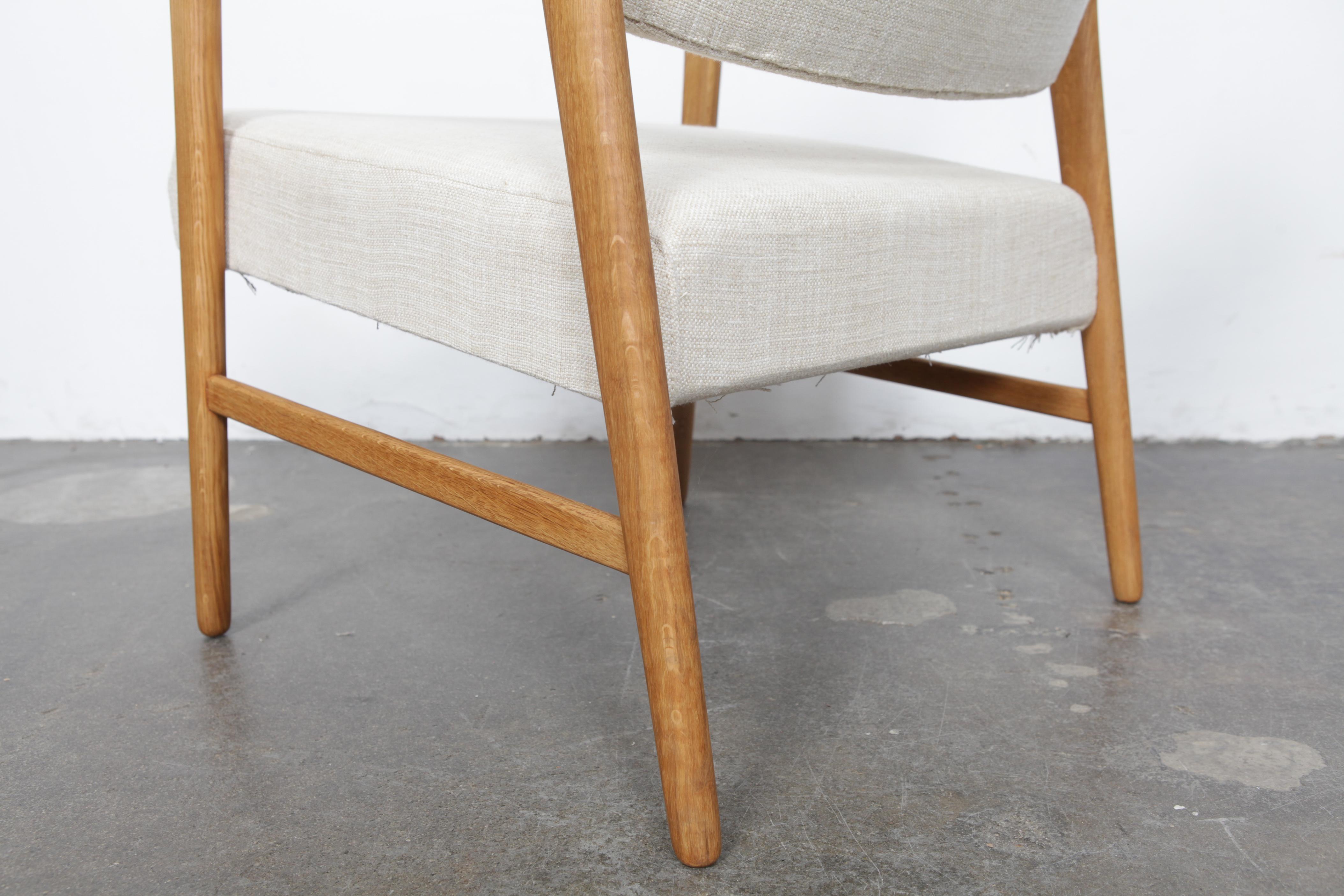 Pair of Swedish Solid Oak Chairs by Inge Andersson for Bröderna Andersson 3