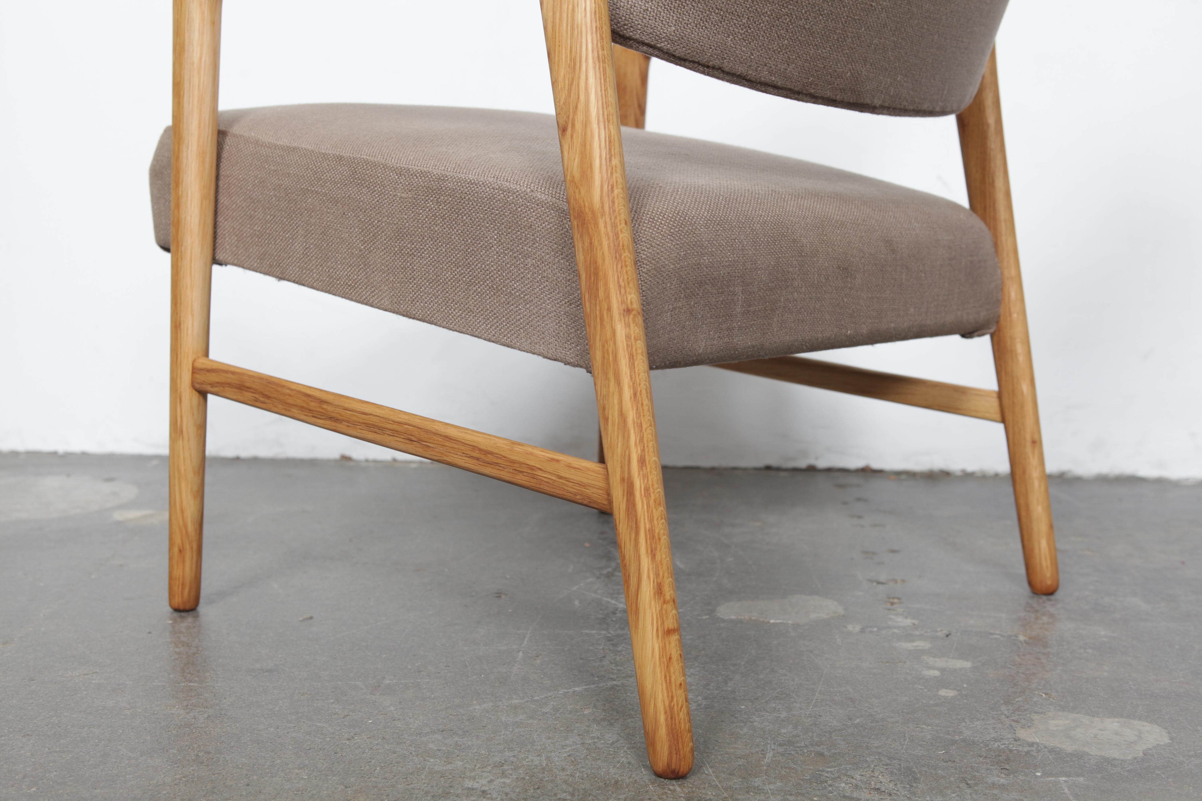 Pair of Swedish Solid Oak Chairs by Inge Andersson for Bröderna Andersson 2