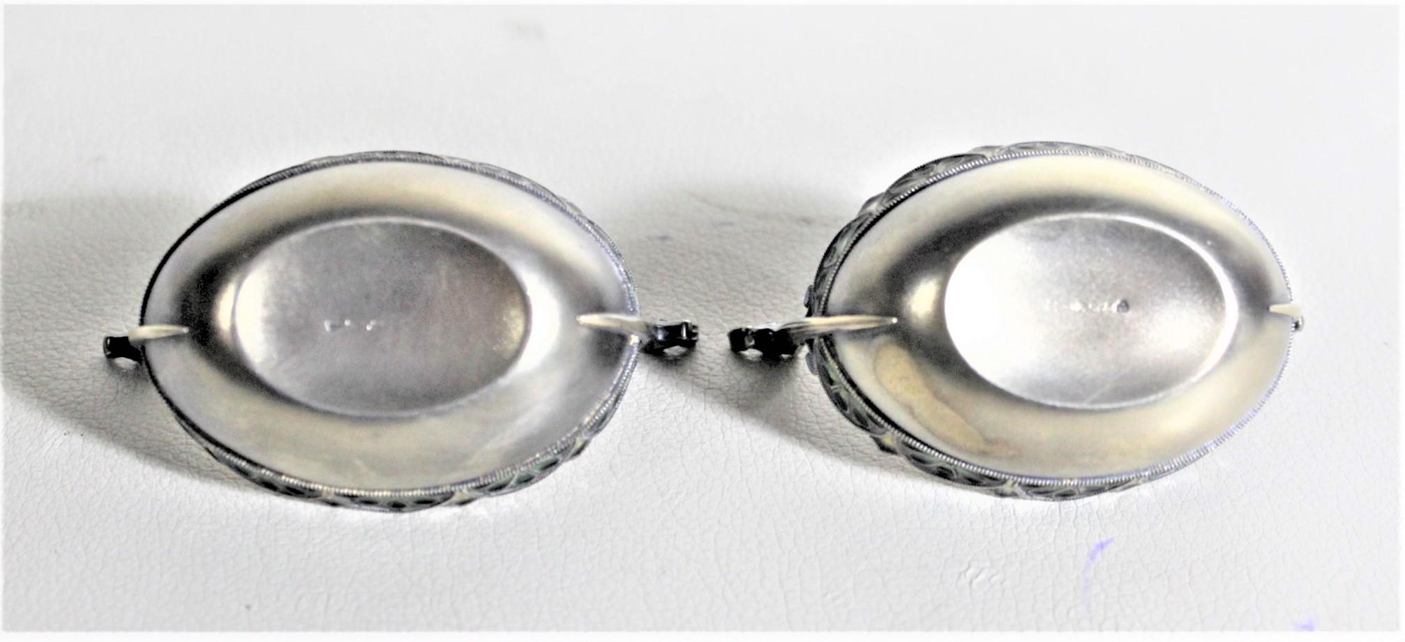 Pair of Swedish Sterling Silver Plique-a-jour Viking Ship Salt Cellars & Spoons For Sale 5