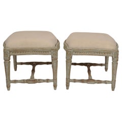 Pair of Swedish Stools made in Stockholm
