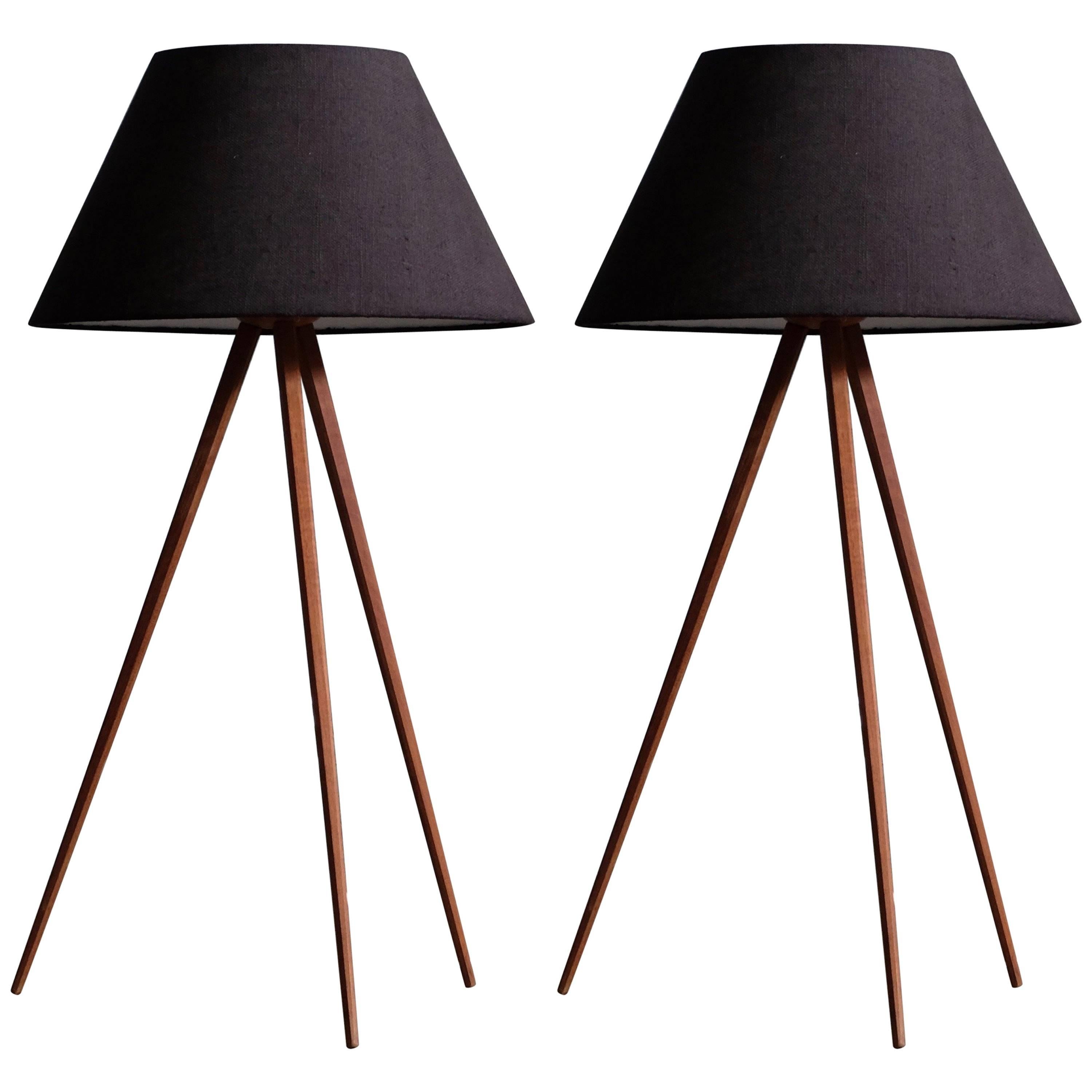 Pair of Swedish Table/Floor Lamps, 1950s For Sale