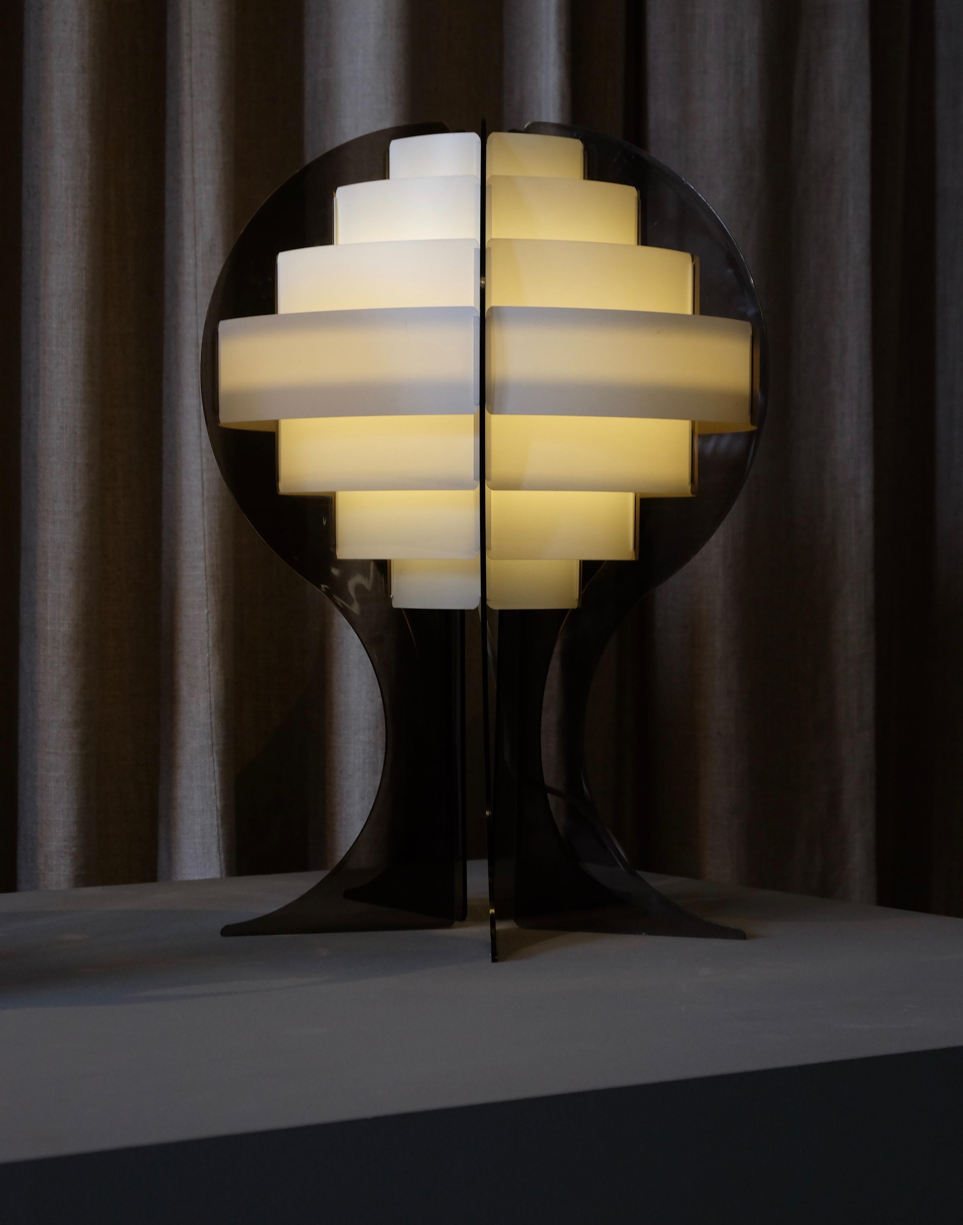 Swedish Pair of Flemming Brylle & Preben Jacobsen Table Lamps, 1960s For Sale