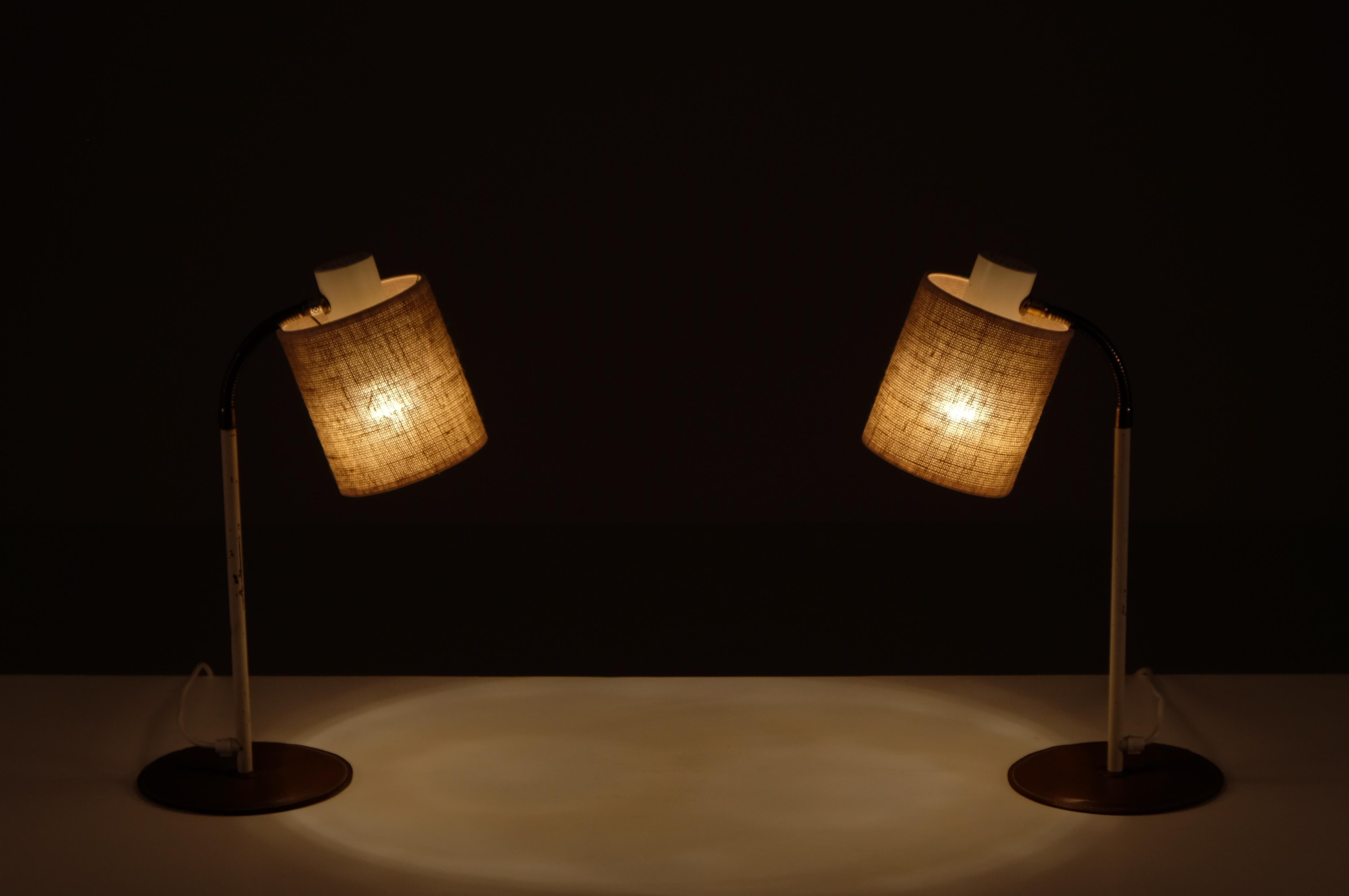 Pair of Swedish Table Lamps, Ateljé Lyktan, 1960s For Sale 4