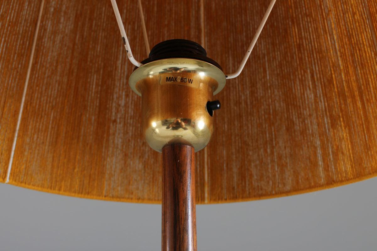 Pair of Swedish Table Lamps in Rosewood and Glass by Stilarmatur Tranås 1