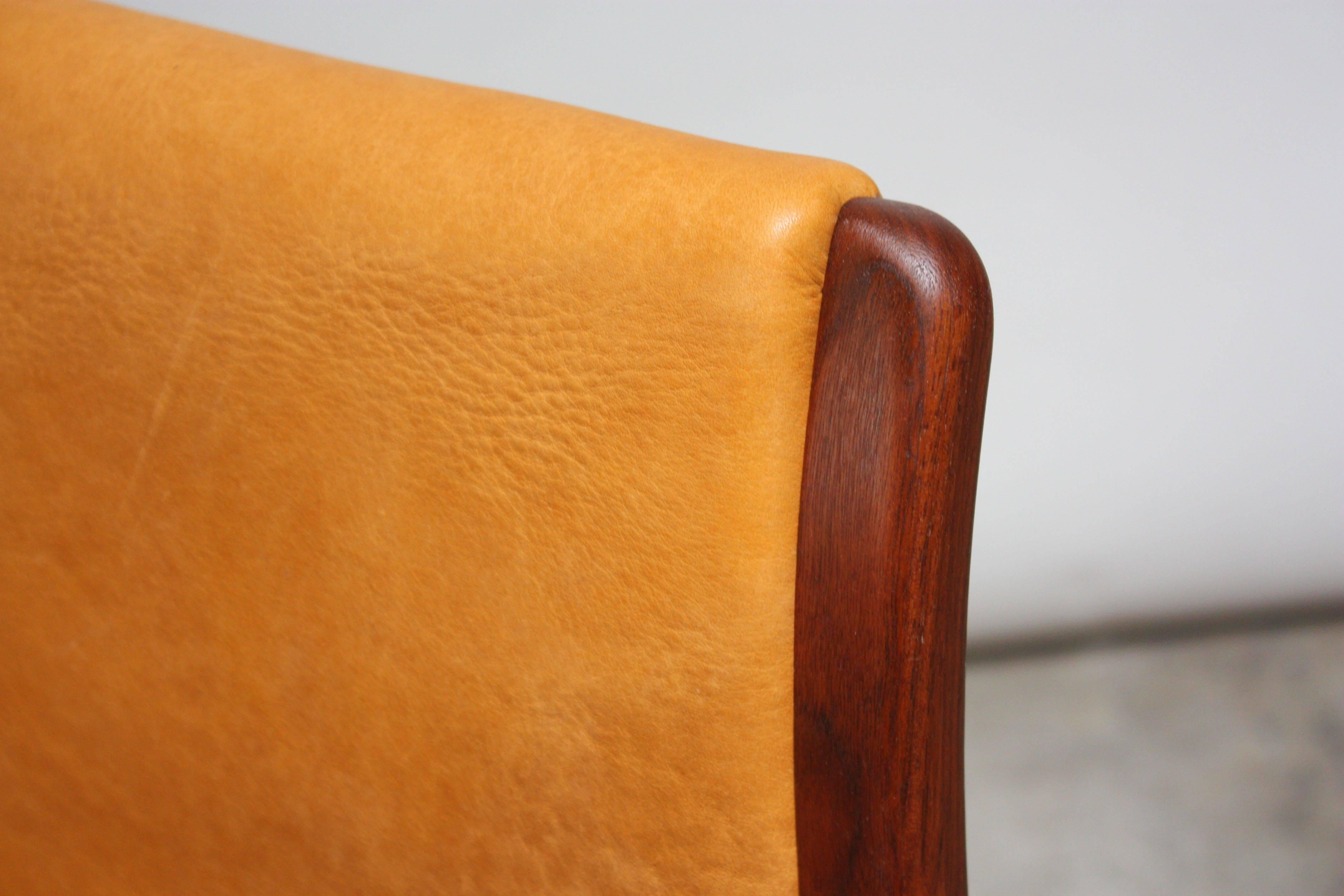 Pair of Swedish Teak and Leather 'Lamino' Chairs by Yngve Ekström 5