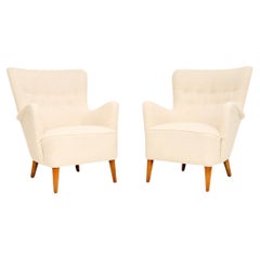 Pair of Swedish Vintage Armchairs by Folke Ohlsson for Dux