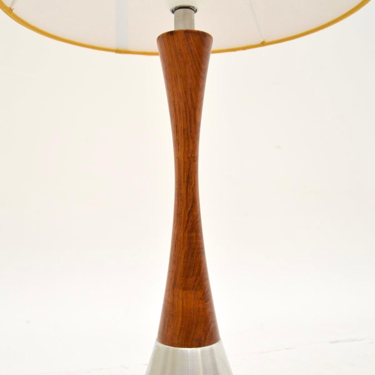 Paire de lampes de bureau suédoises vintage en acier par Bergboms Bon état - En vente à London, GB