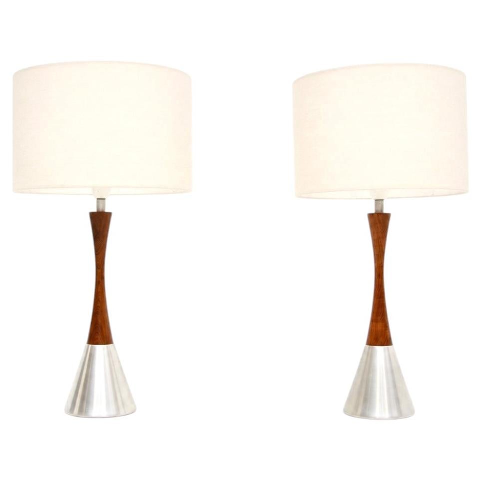 Pair of Swedish Vintage Table Lamps by Bergboms