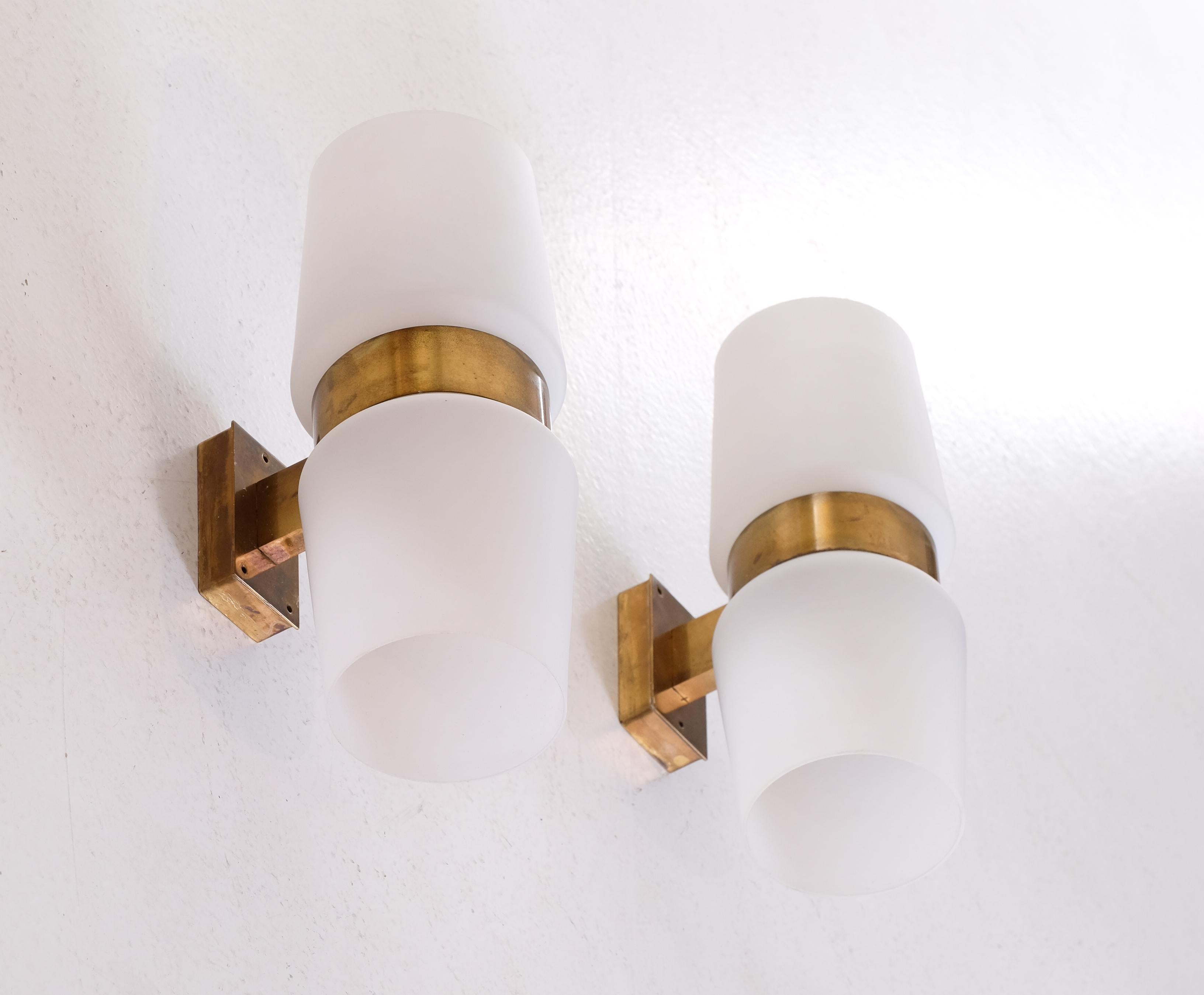 Pair of Swedish Wall Lamps by Fagerhults, circa 1960s 1