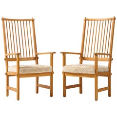 Pair of Swedish Yngve Ekström Chairs, circa 1950s