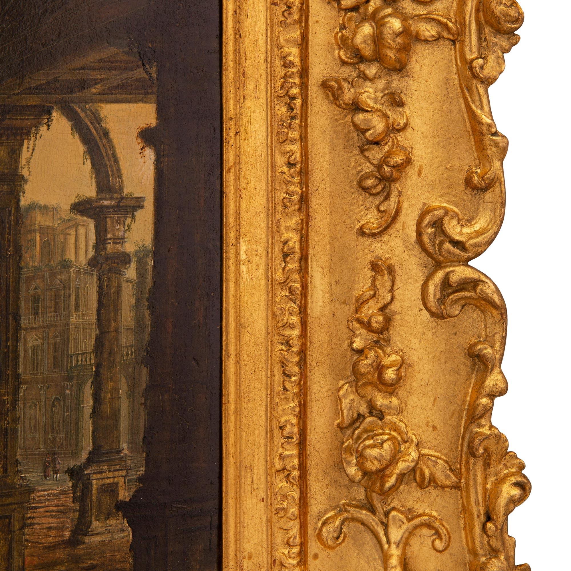 Pair of Swiss 18th Century Baroque St. Oil on Oak Paintings For Sale 4