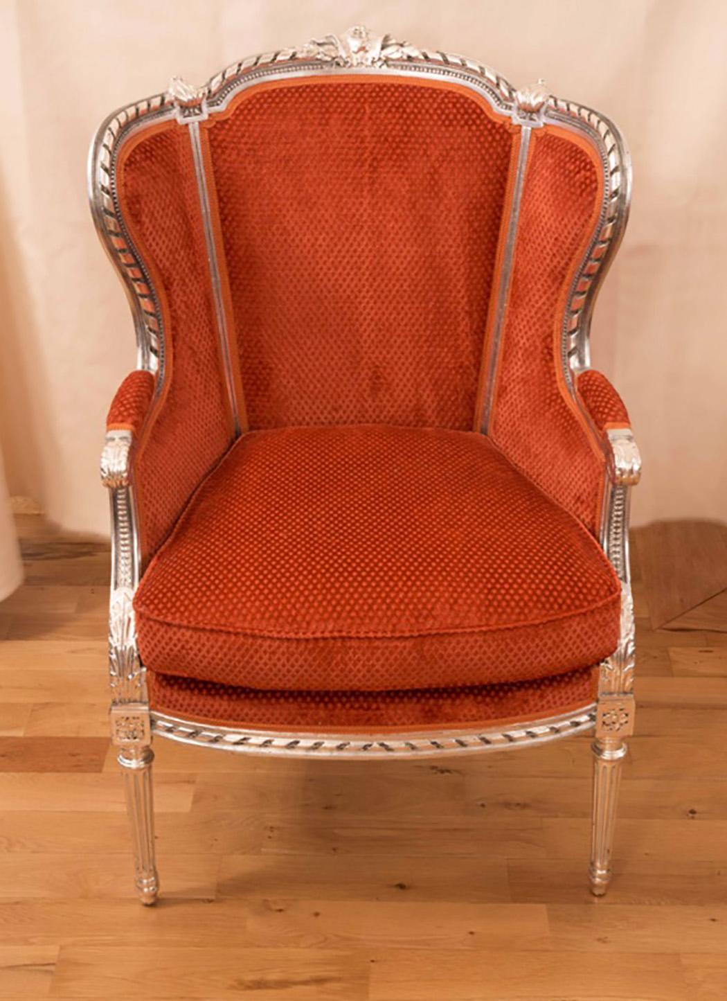 This pair of armchairs came to us from a friend, descendant of a traditional familiy in Geneva, Switzerland. Her grandfather was a renowned doctor in the city. Geneva was a very honorable christian-calvinistic place that time. When the first brothel