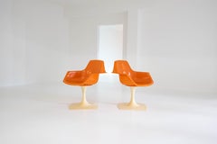 Pair of Swivel Chair 206 by Henri Massonet for Stamp, 1971, France