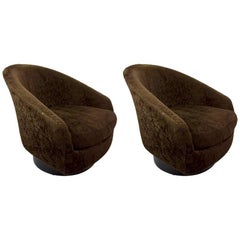Pair of Swivel Chair by Baughman for Lane
