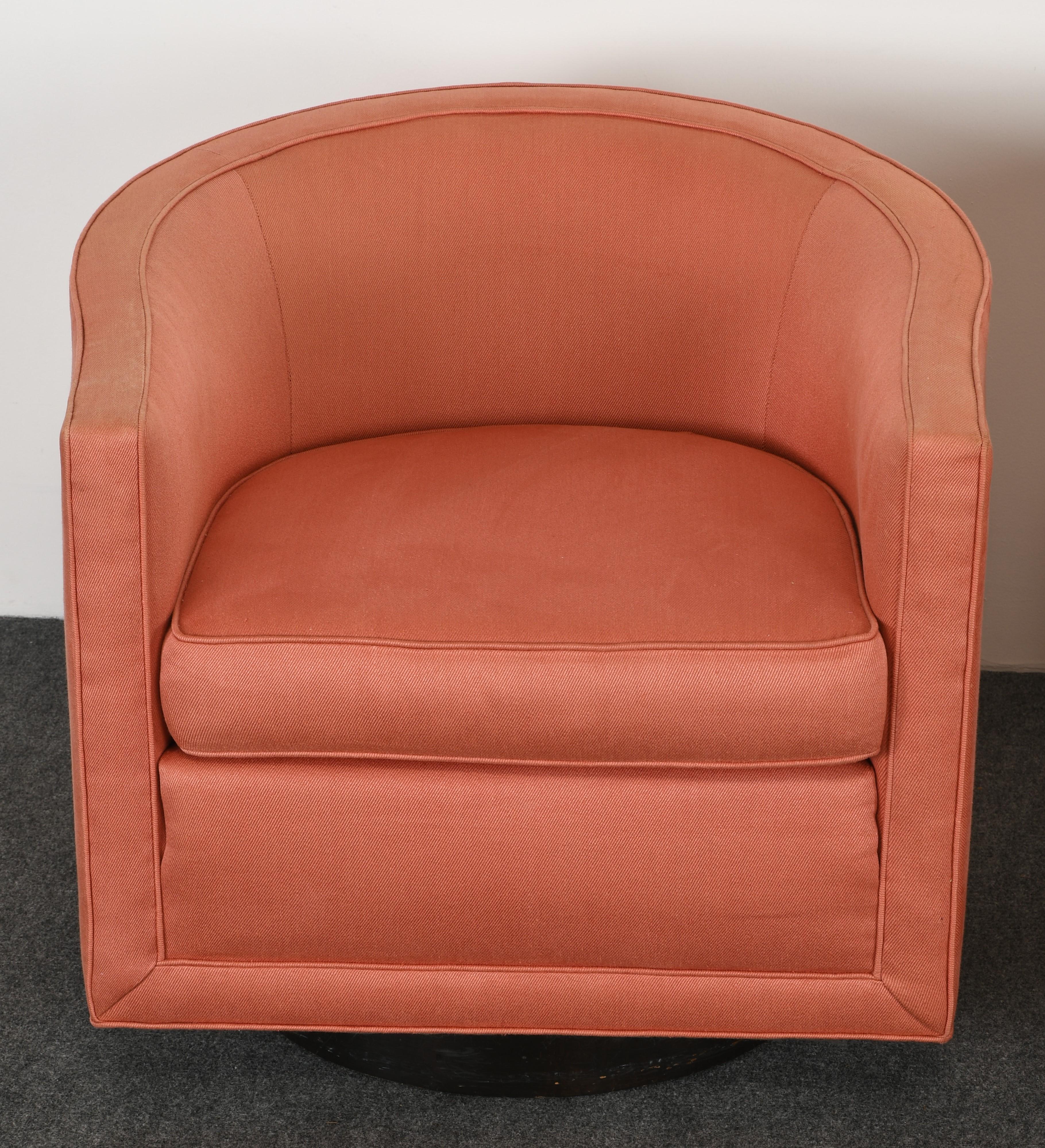 Pair of Swivel Chairs by Edward Wormley for Dunbar, 1970s 1