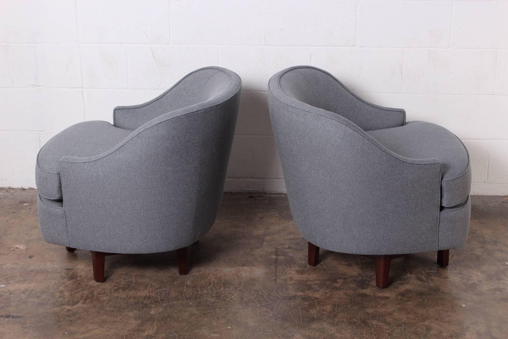 Pair of Swivel Chairs by Edward Wormley for Dunbar 6