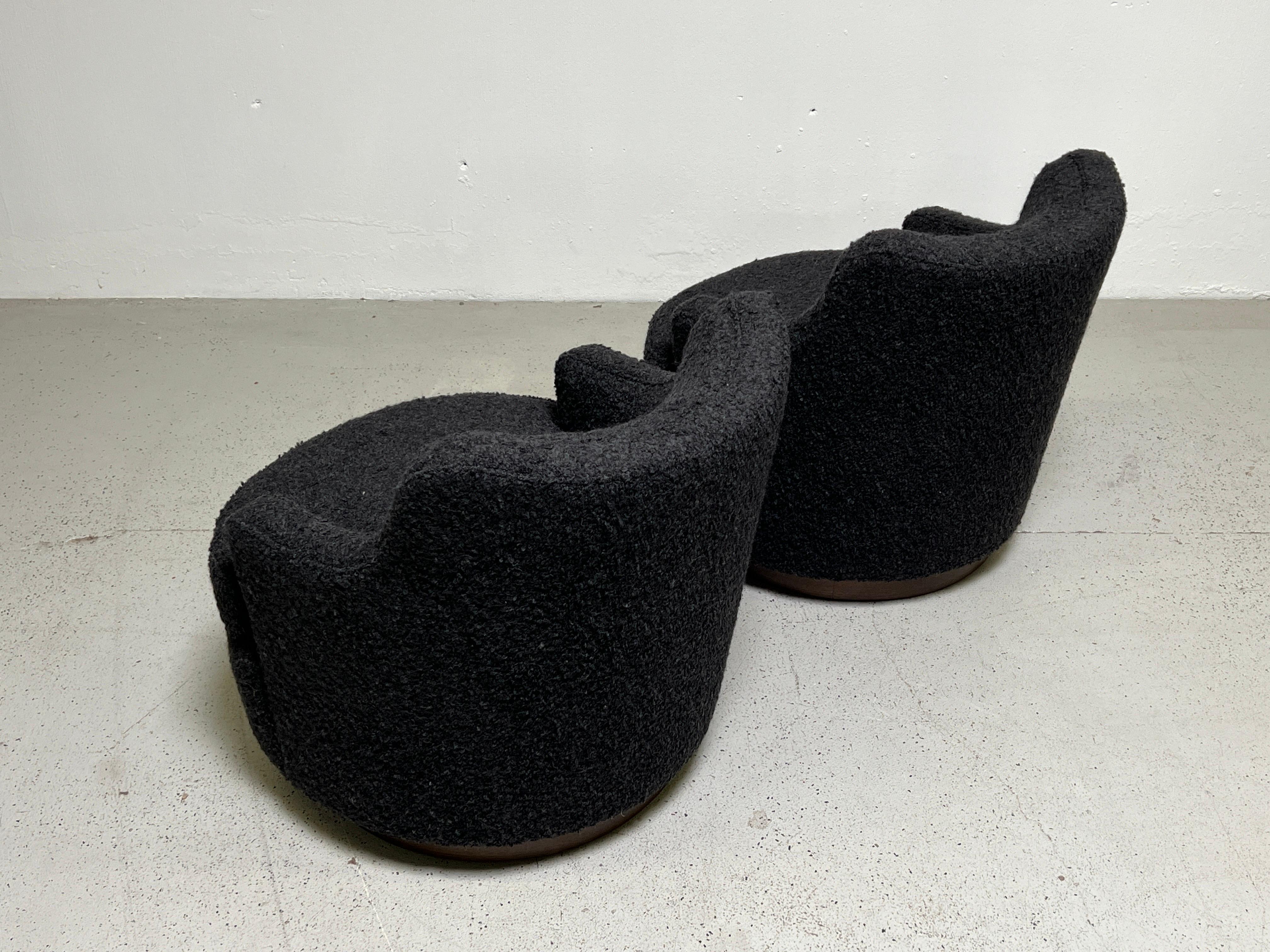 Pair of Swivel Chairs by Edward Wormley for Dunbar  9