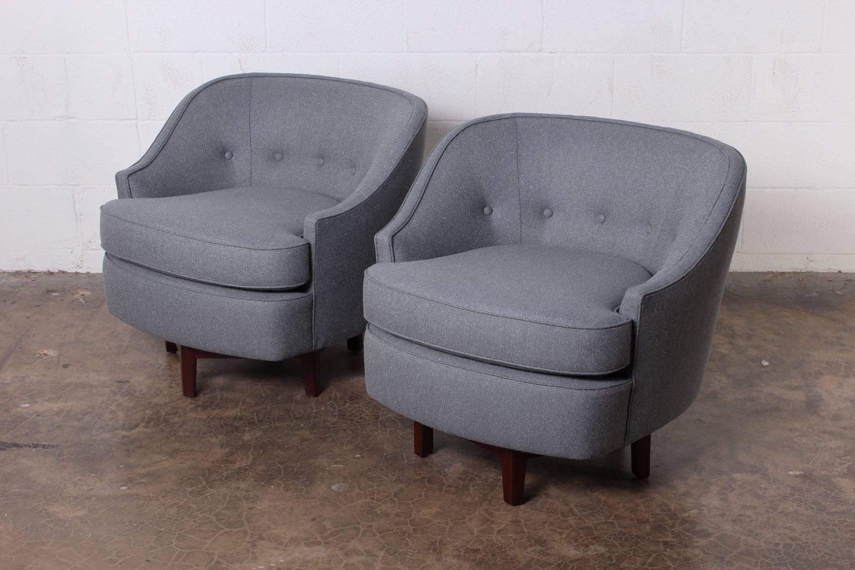Pair of Swivel Chairs by Edward Wormley for Dunbar 2