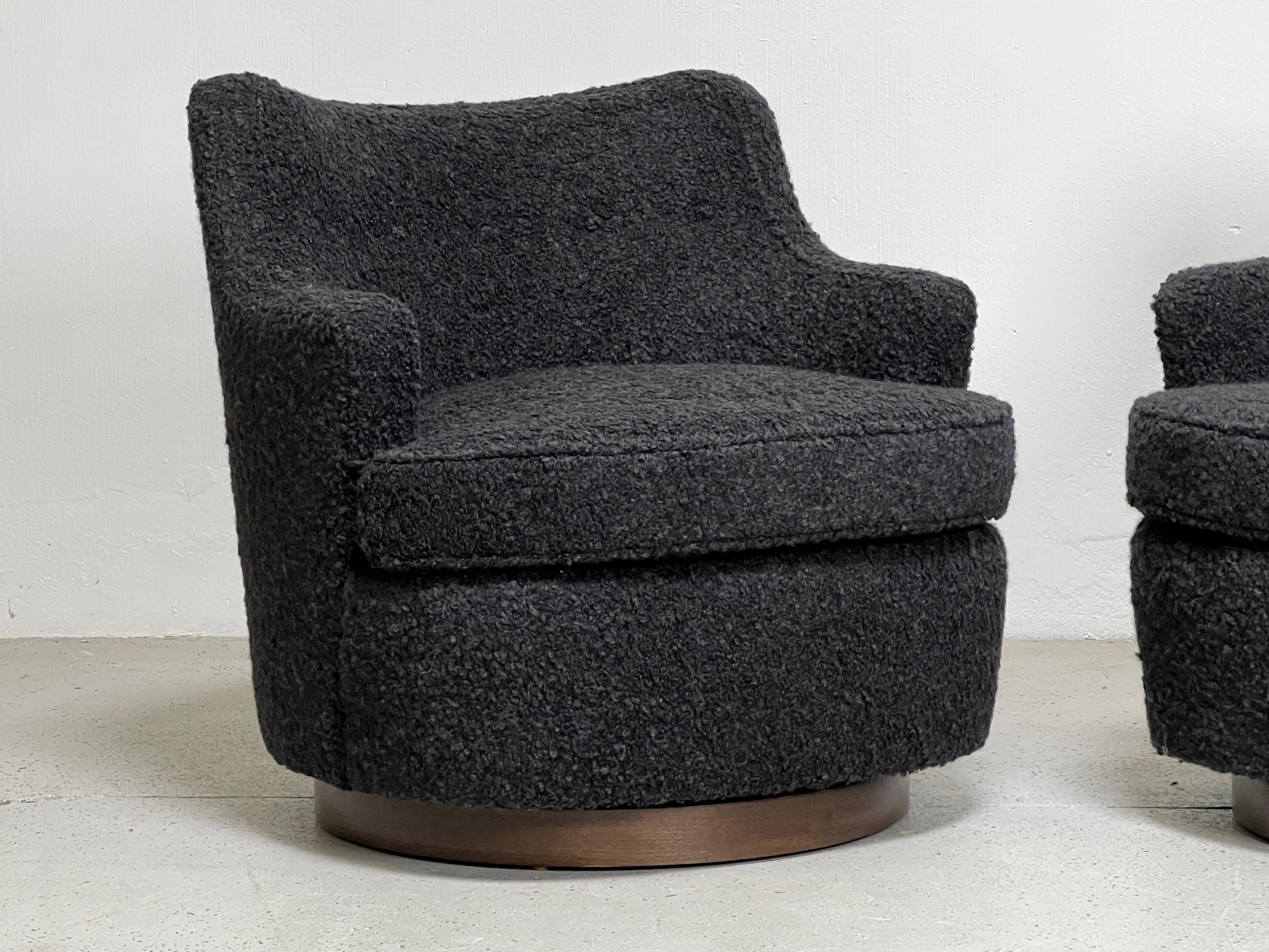 Pair of Swivel Chairs by Edward Wormley for Dunbar  3