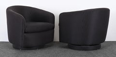Pair of Swivel Chairs by Milo Baughman for Thayer Coggin, 1990