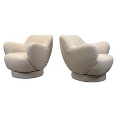 Pair of Swivel Chairs by Vladimir Kagan for Kagan-Dreyfuss