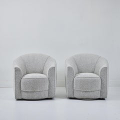 Pair of Swiveling Club Chairs from the  Estate of Don Rickles