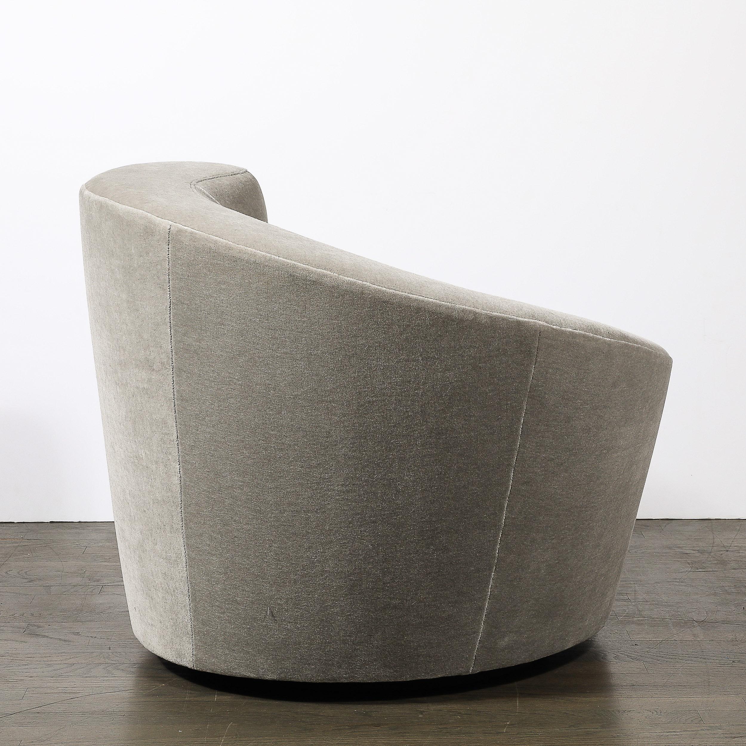 Late 20th Century Pair of Swiveling 