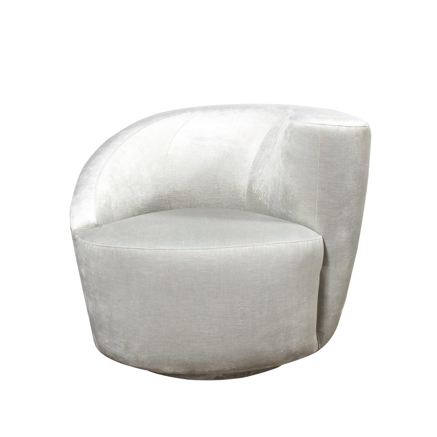 Cette paire de chaises Nautilus illustre les étonnantes formes organiques futuristes et les lignes épurées pour lesquelles Vladimir Kagan, l'un des designers de meubles les plus estimés du XXe siècle, est célébré. La forme des chaises suggère une