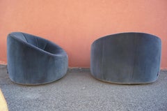 Pair of Swiveling Pumpkin Armchairs by Pierre Paulin for Ligne Roset