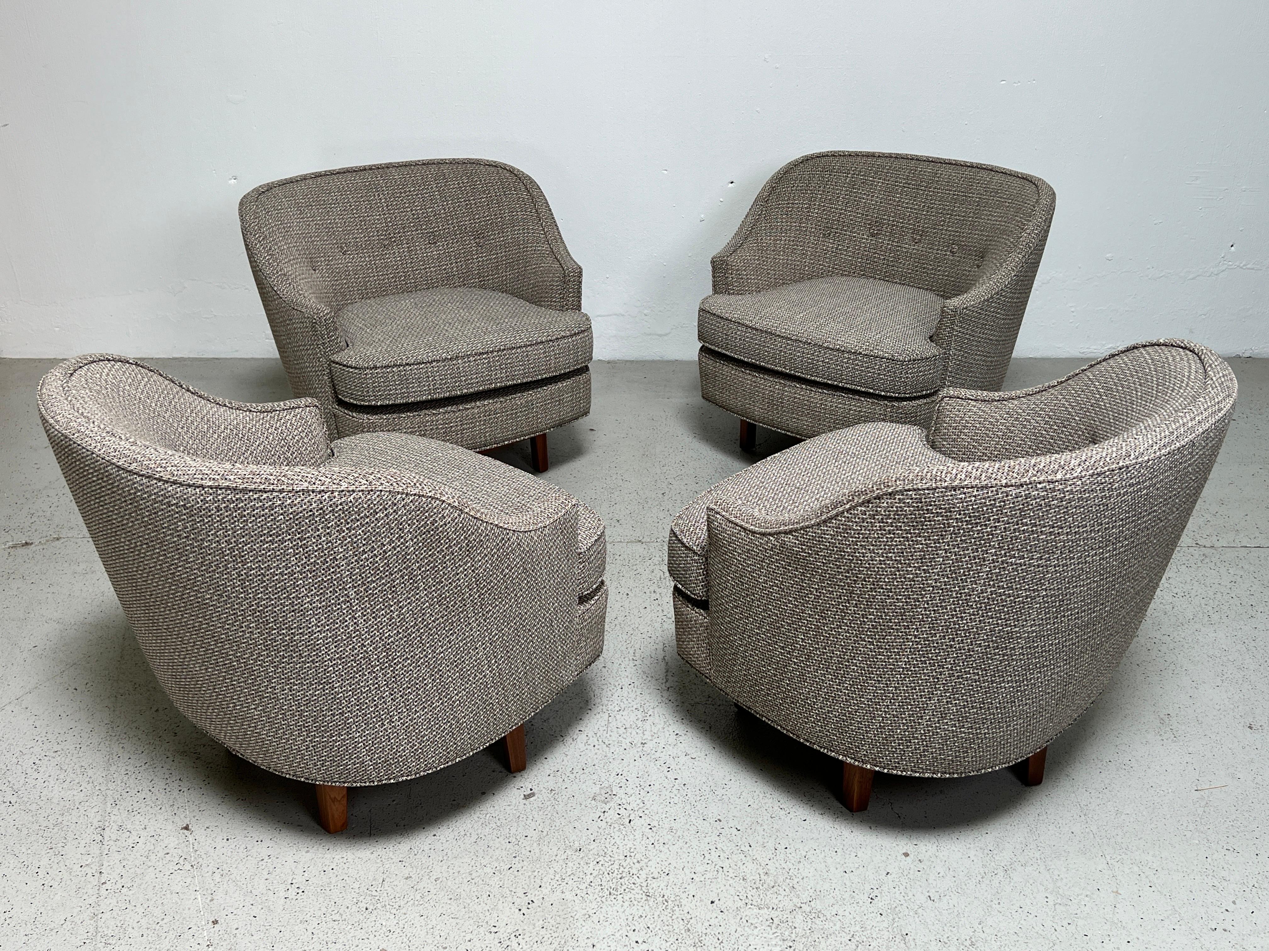 Pair of Swivels Chairs by Edward Wormley for Dunbar 9