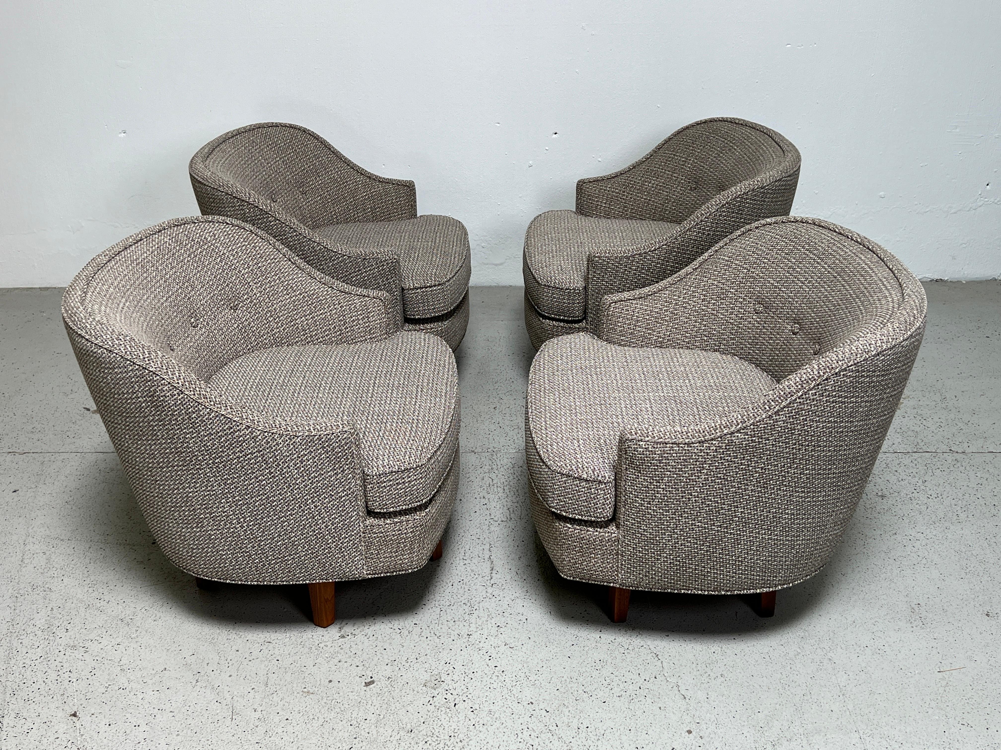 Pair of Swivels Chairs by Edward Wormley for Dunbar 10