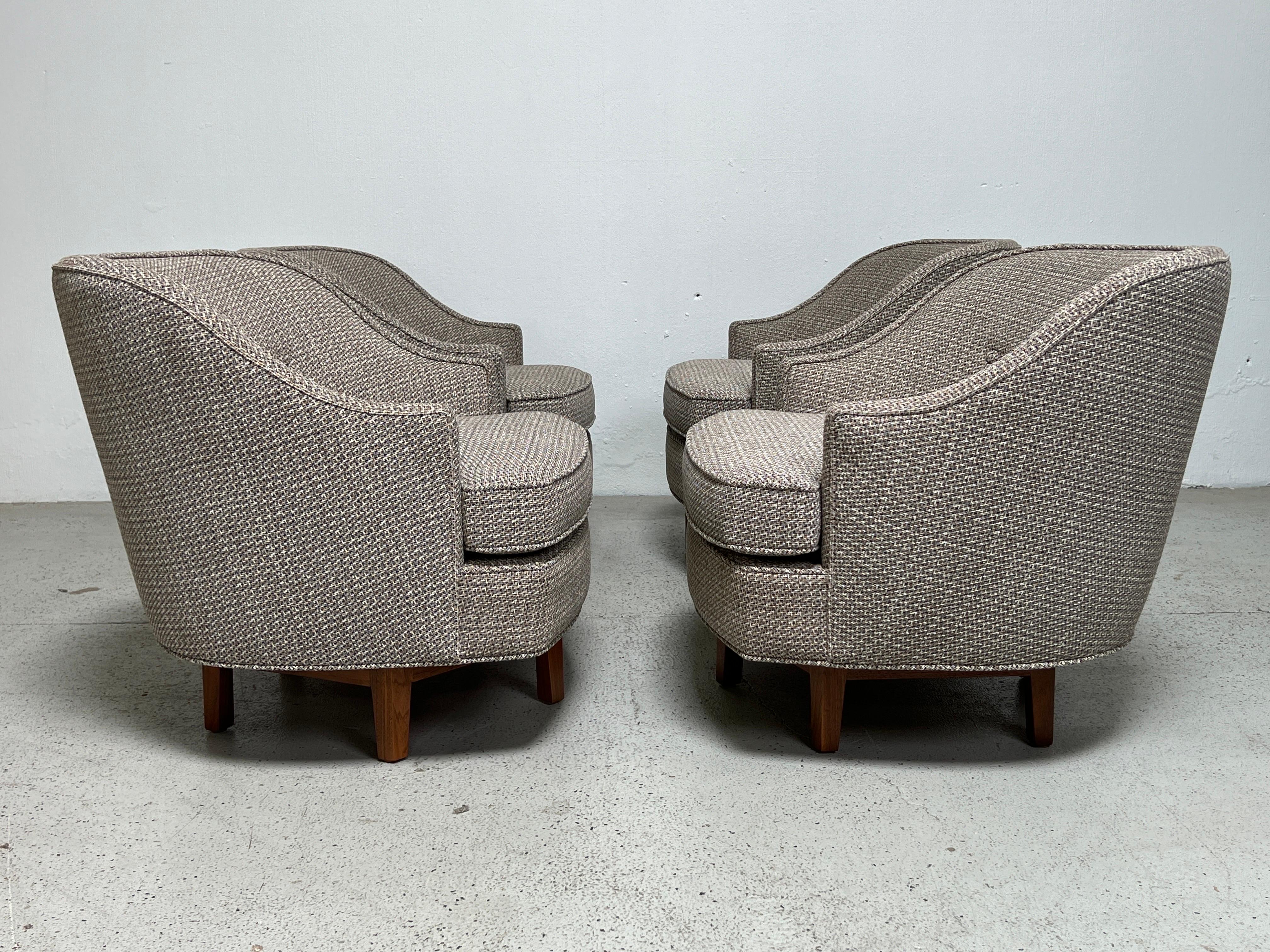 Pair of Swivels Chairs by Edward Wormley for Dunbar 11