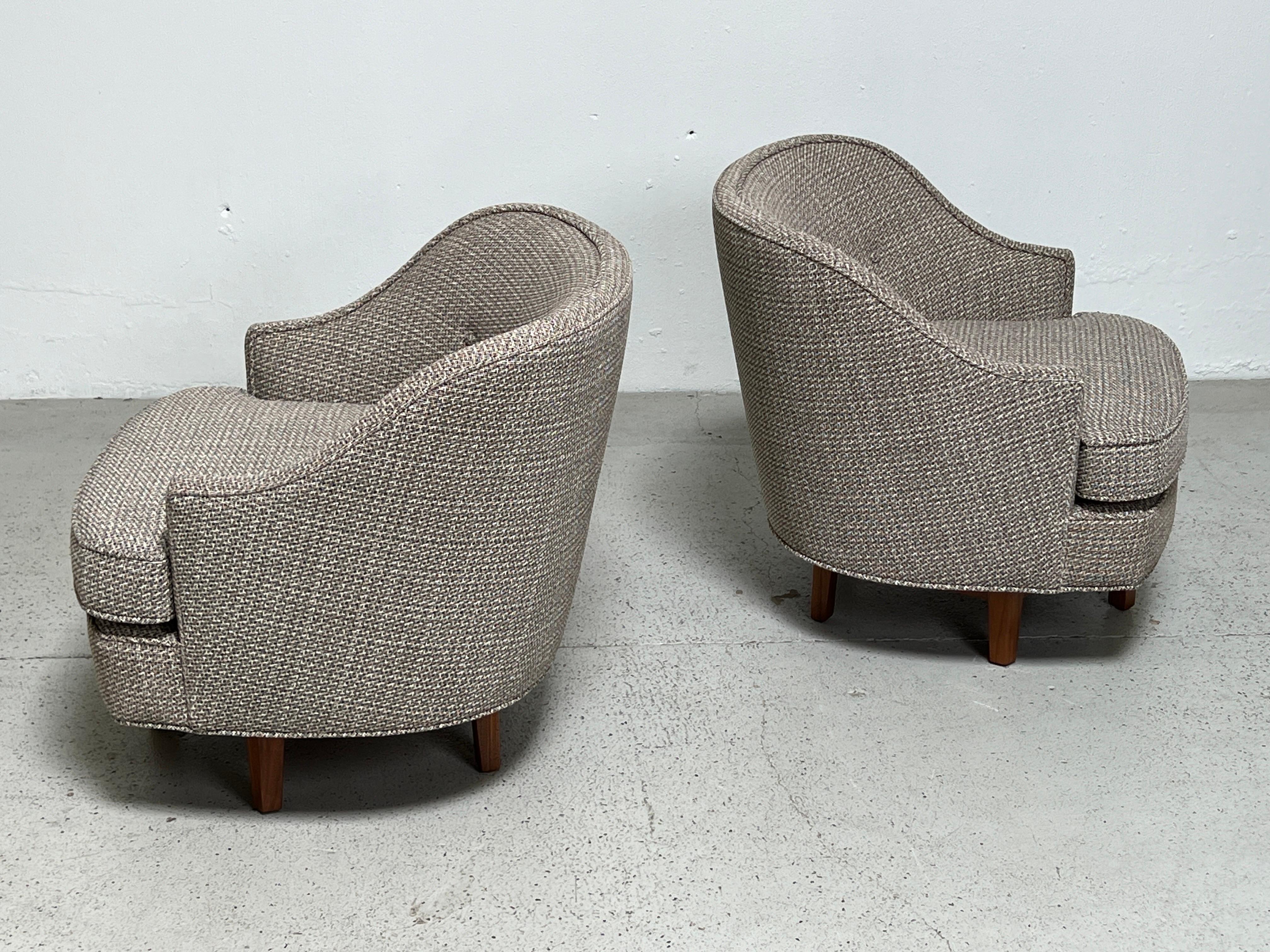 Pair of Swivels Chairs by Edward Wormley for Dunbar 1