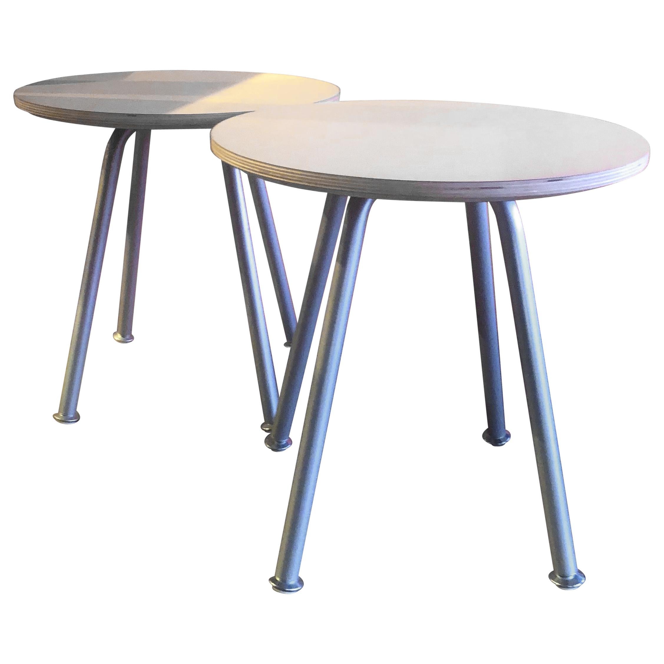 Pair of "Swoop" Tables / Stools by Brian Kane for Herman Miller For Sale