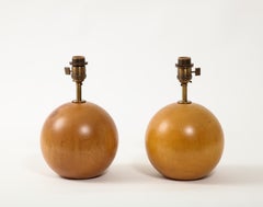 Pair of Sycamore Lamps. France 1950's