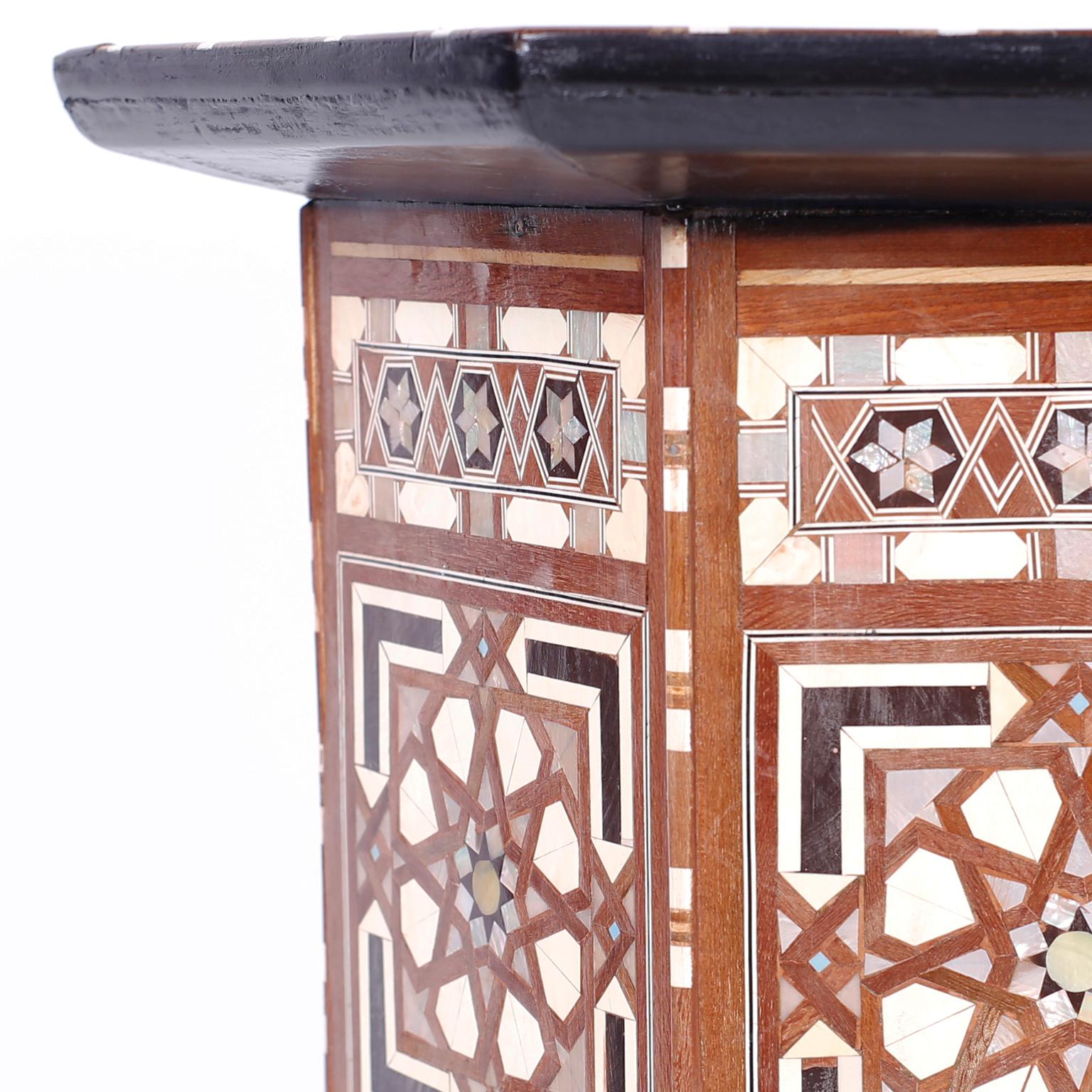 Pair of Syrian Inlaid Stands 2