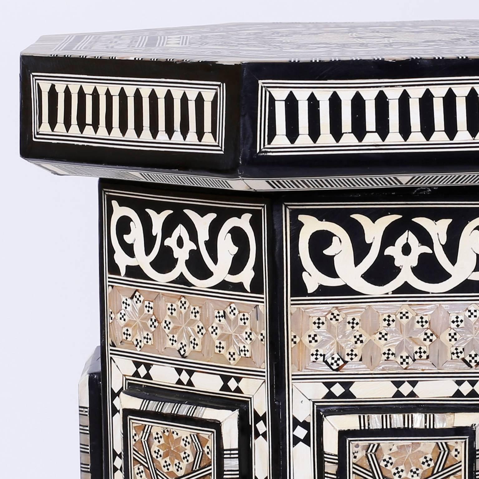 Pair of Syrian Inlaid Tables or Stands 2