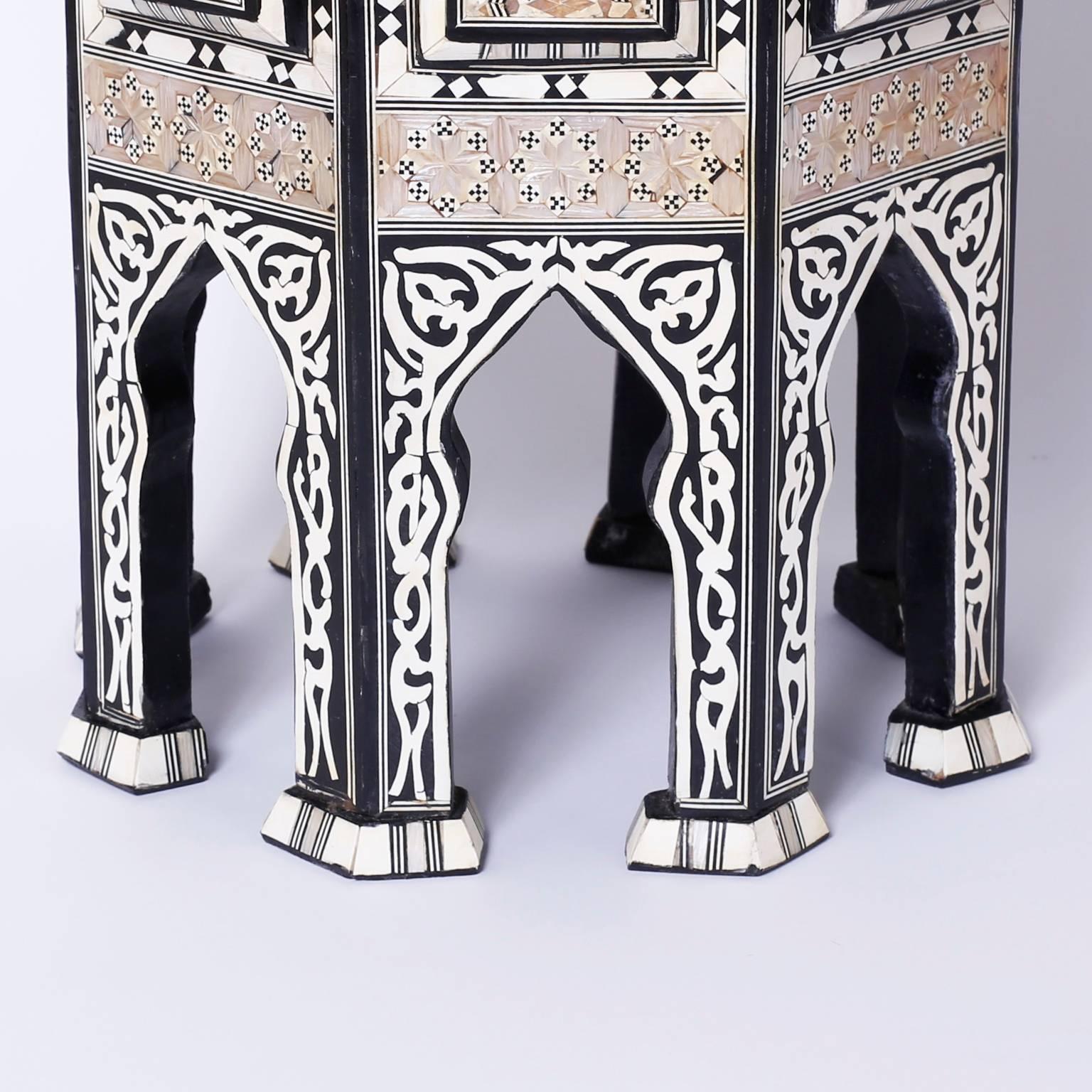 Pair of Syrian Inlaid Tables or Stands 4